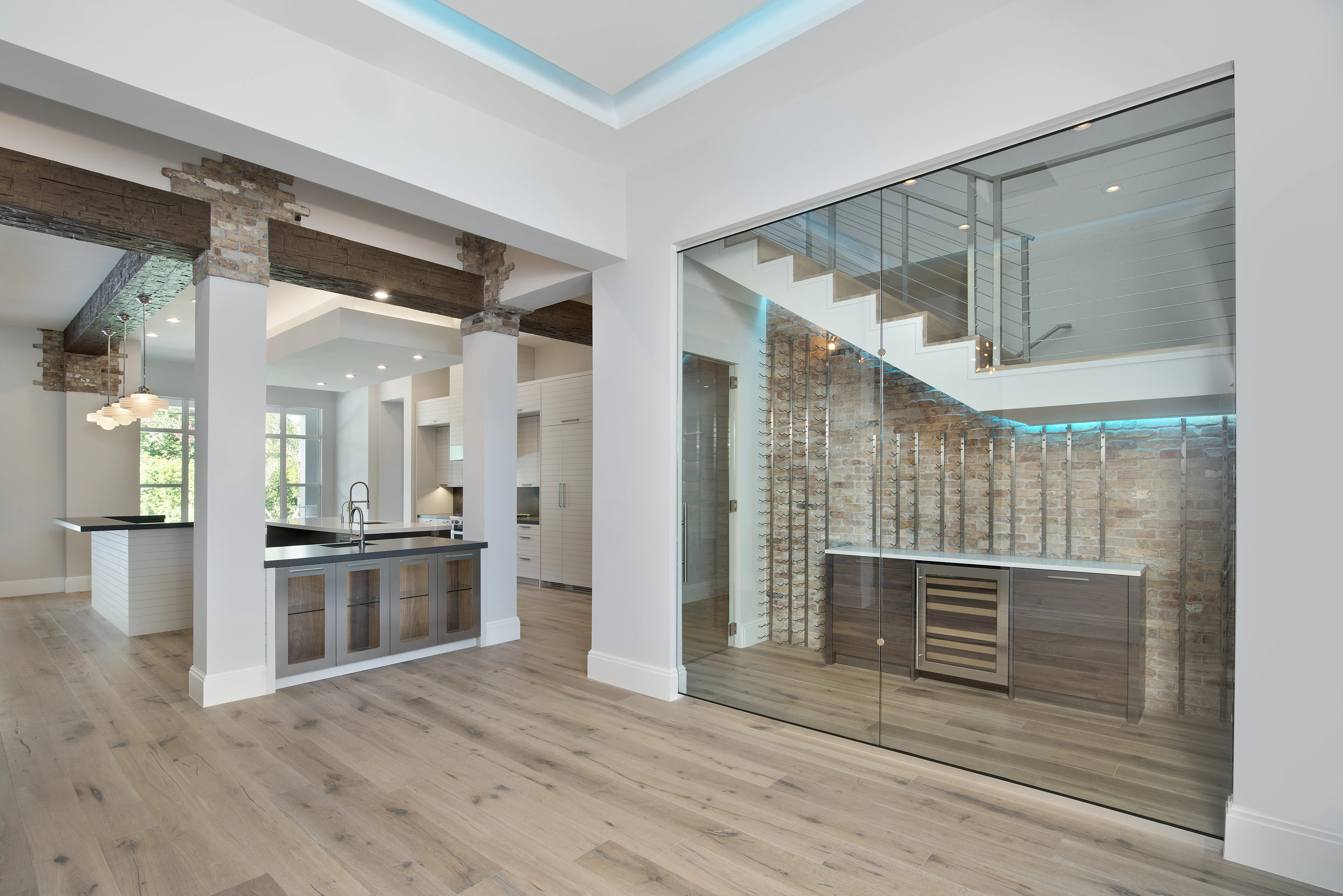 Moorings Residence: living kitchen view