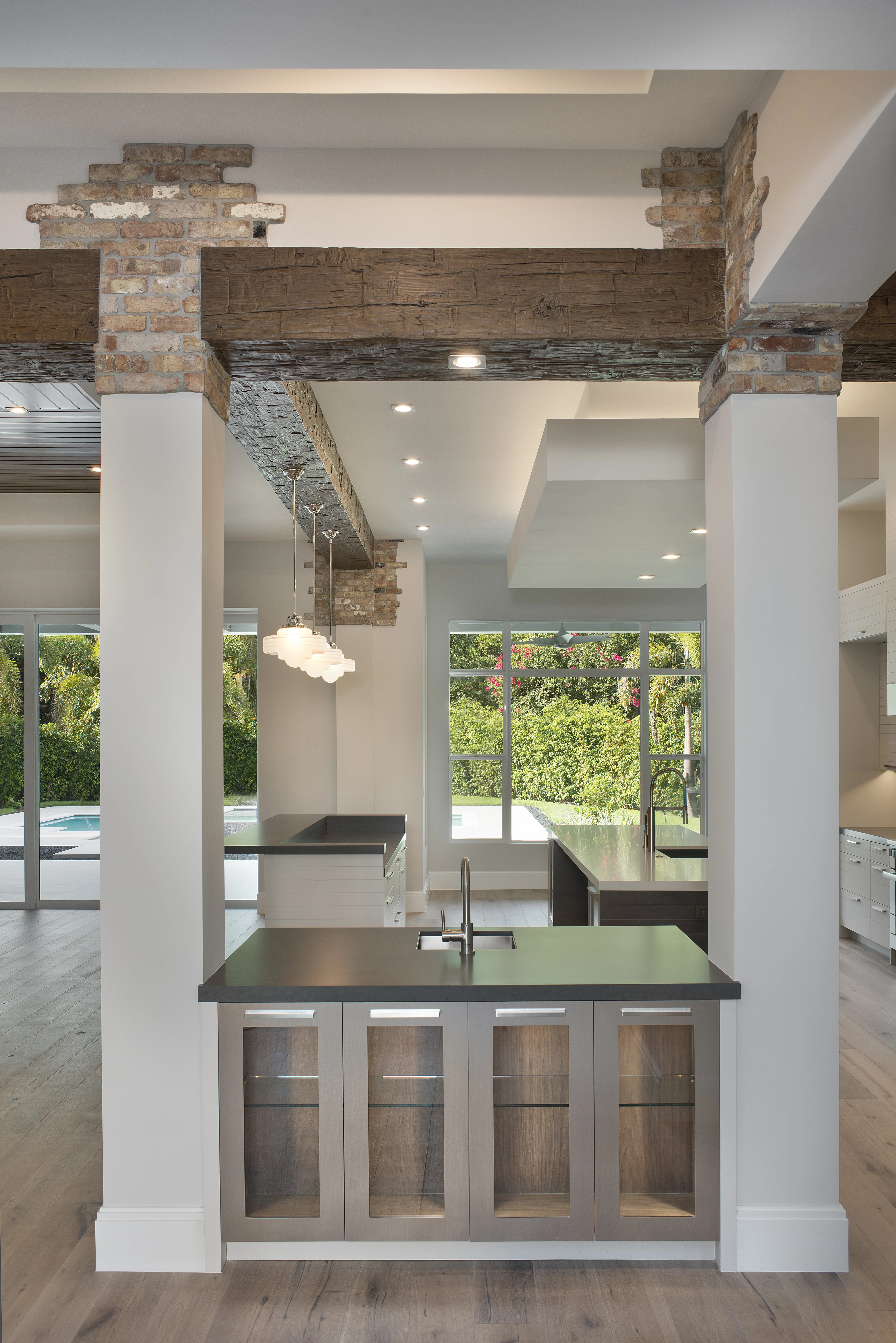 Moorings Residence: wet bar detail