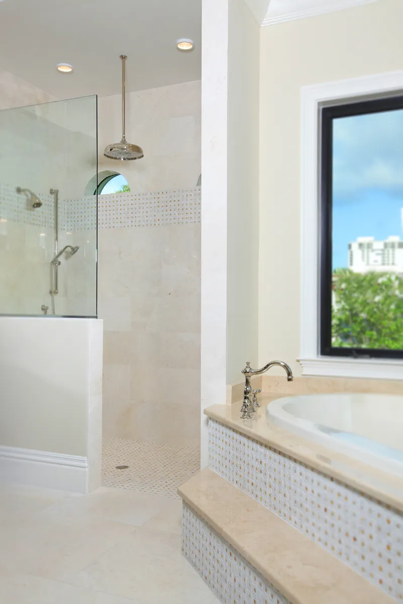 Park Shore Residence III: primary bath detail